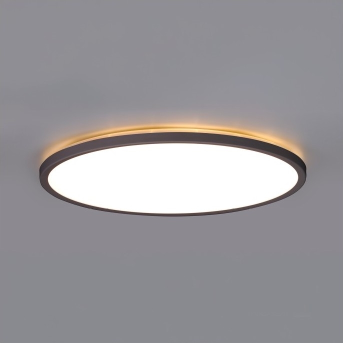 Luminária de teto LED para banheiro NIVERA LED/12W/230V IP54 3000/4000/6000K diâmetro 22,5 cm preta