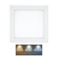 Luminária de Teto LED RAFA LED/12W/230V 3000/4000/6000K 17x17 cm branca