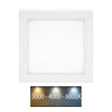 Luminária de Teto LED RAFA LED/18W/230V 3000/4000/6000K 22x22 cm branca
