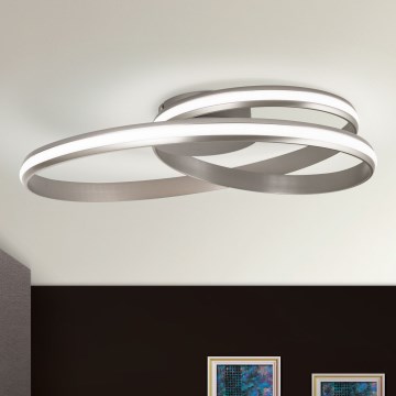 Luminária de teto LED regulável CIRCUS LED/30W/230V prata