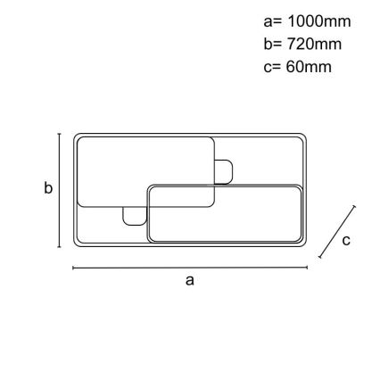 Luminária de teto LED regulável LED/280W/230V 3000-6500K + controlo remoto