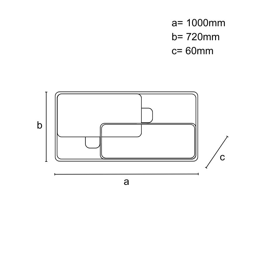 Luminária de teto LED regulável LED/280W/230V 3000-6500K + controlo remoto
