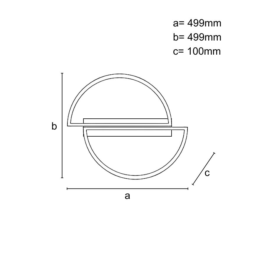 Luminária de teto LED regulável LED/55W/230V 3000-6500K + comando remoto