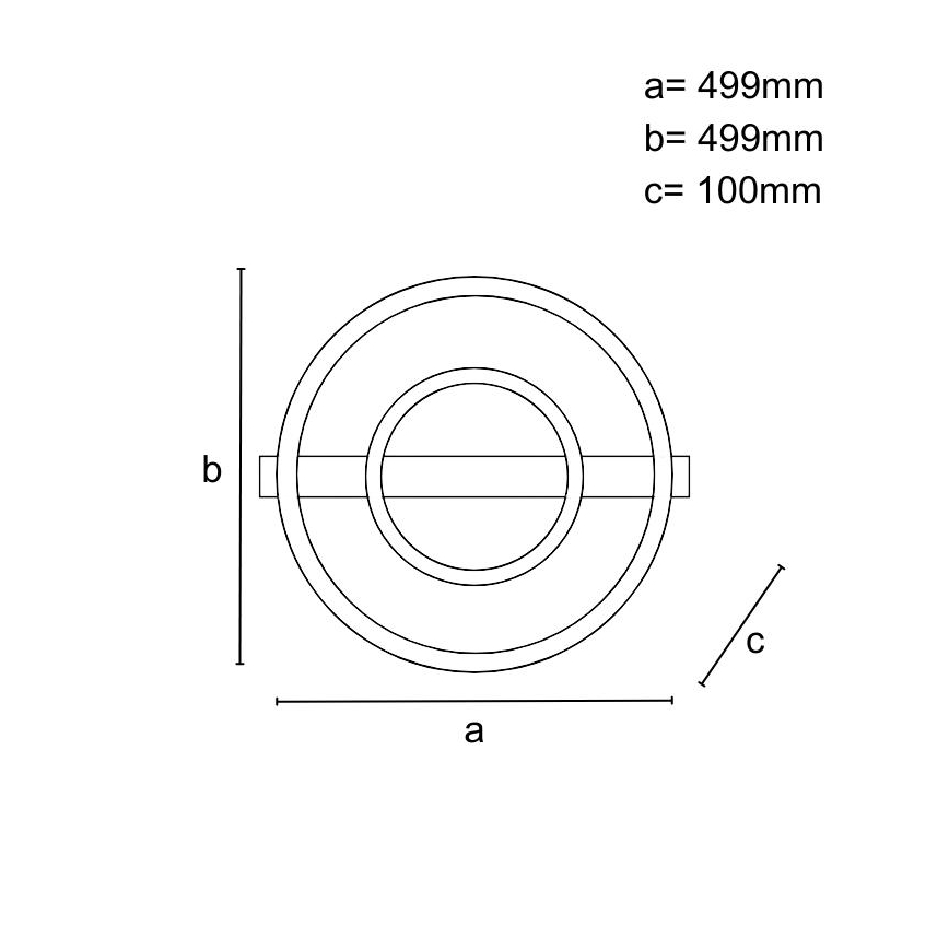 Luminária de teto LED regulável LED/60W/230V 3000-6500K + comando remoto