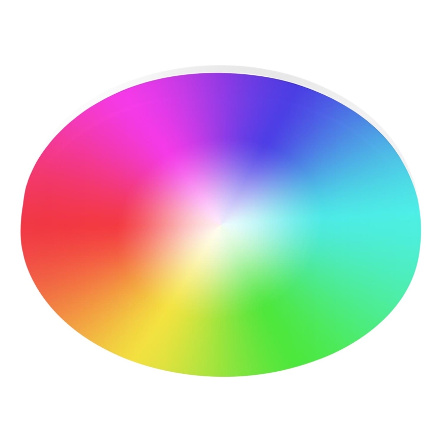 Luminária de teto LED RGBW dimerizável para casa de banho LED/15W/230V 3000-6500K Ø 22 cm IP54 branca Wi-Fi