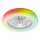 Luminária de teto LED RGBW regulável com ventilador ZAMBIA LED/24W/230V 3000-6500K branca + controlo remoto