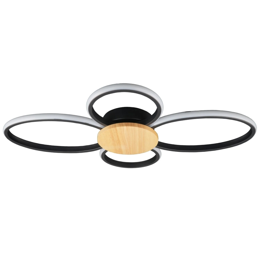 Luminária de Teto LED SABINA LED/38W/230V madeira de seringueira