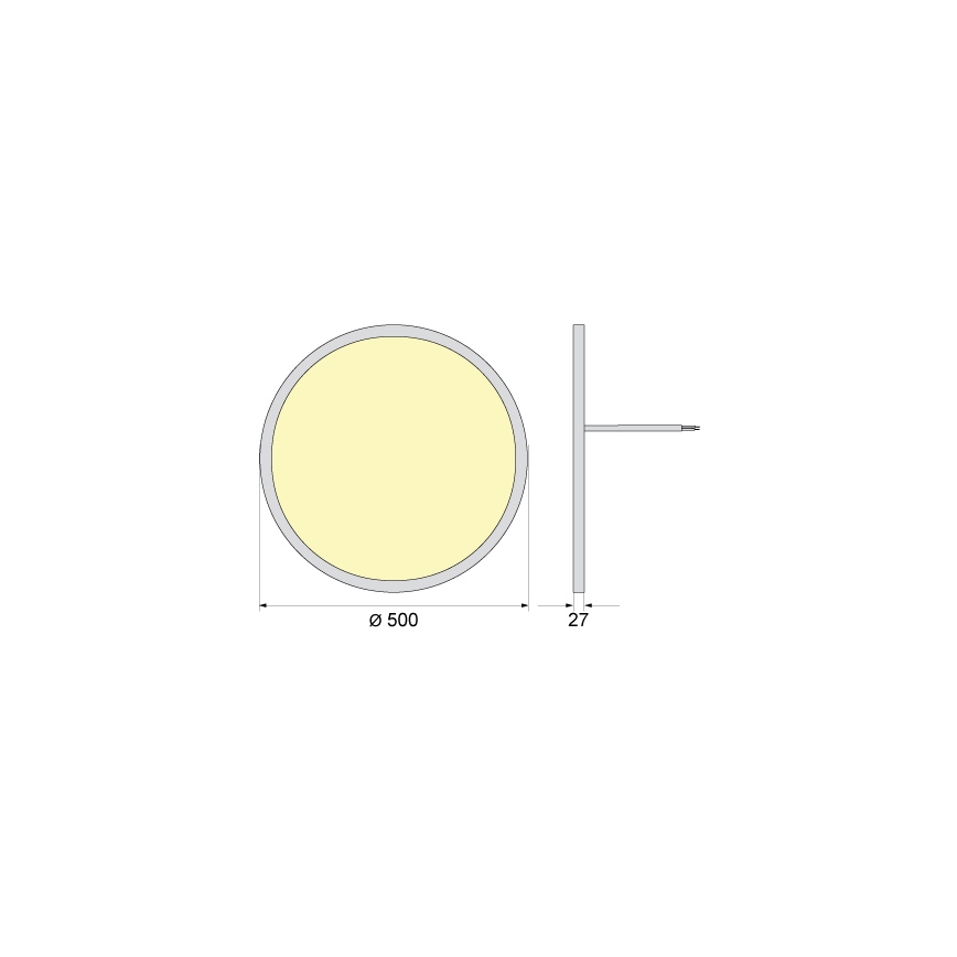 Luminária de teto LED SIMEN LED/40W/230V 4000K IP40 diâmetro 50 cm branca UGR19
