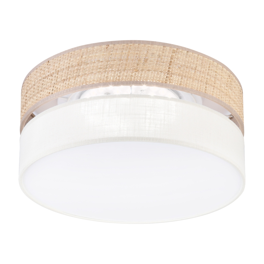 Candeeiro de teto LED SIRJA BOHO LED/20W/230V 4000K Ø 35 cm bege/creme