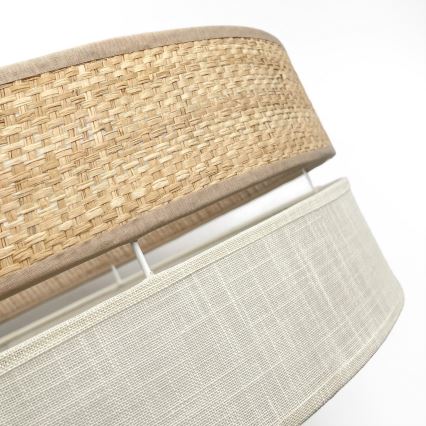 Candeeiro de teto LED SIRJA BOHO LED/20W/230V 4000K Ø 35 cm bege/creme