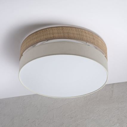 Plafon LED SIRJA BOHO, 36 W, 230 V, 4000 K, Ø 45 cm, bege/creme