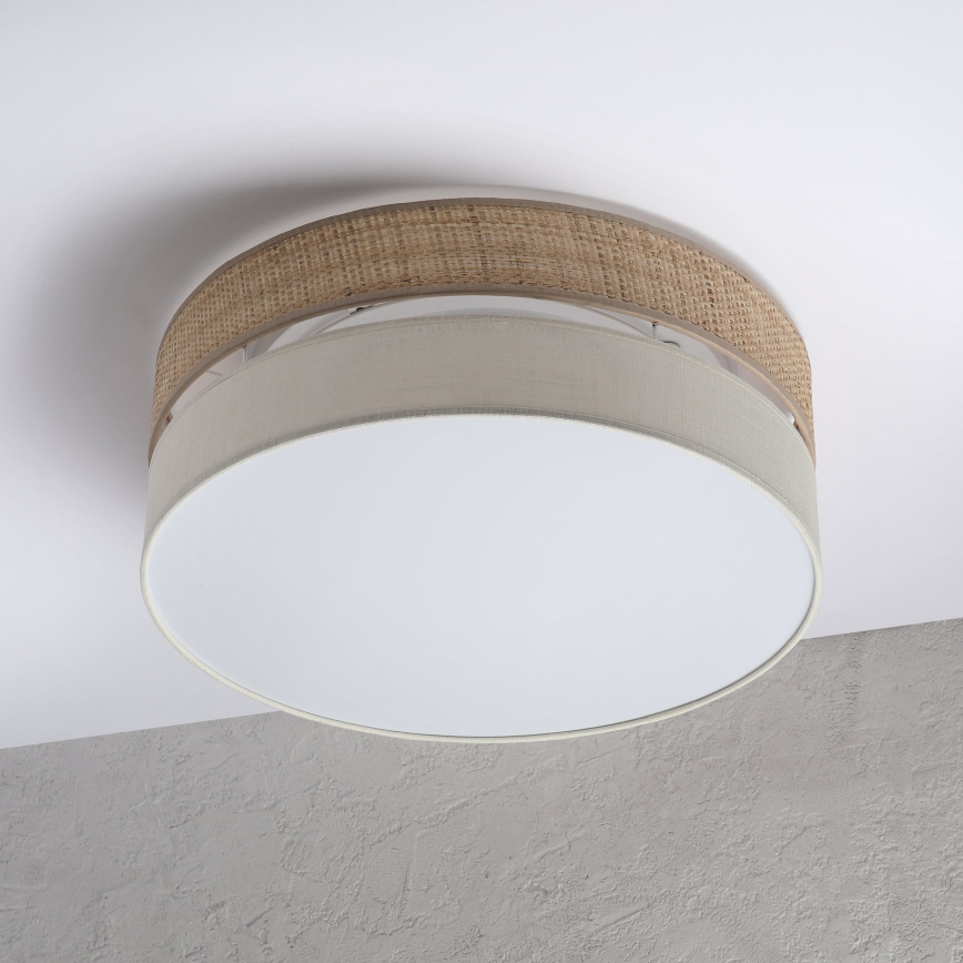 Plafon LED SIRJA BOHO, 36 W, 230 V, 4000 K, Ø 45 cm, bege/creme