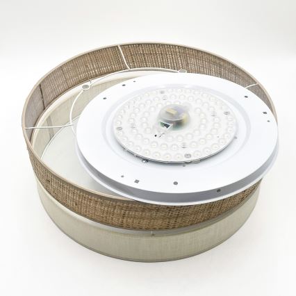Plafon LED SIRJA BOHO, 36 W, 230 V, 4000 K, Ø 45 cm, bege/creme