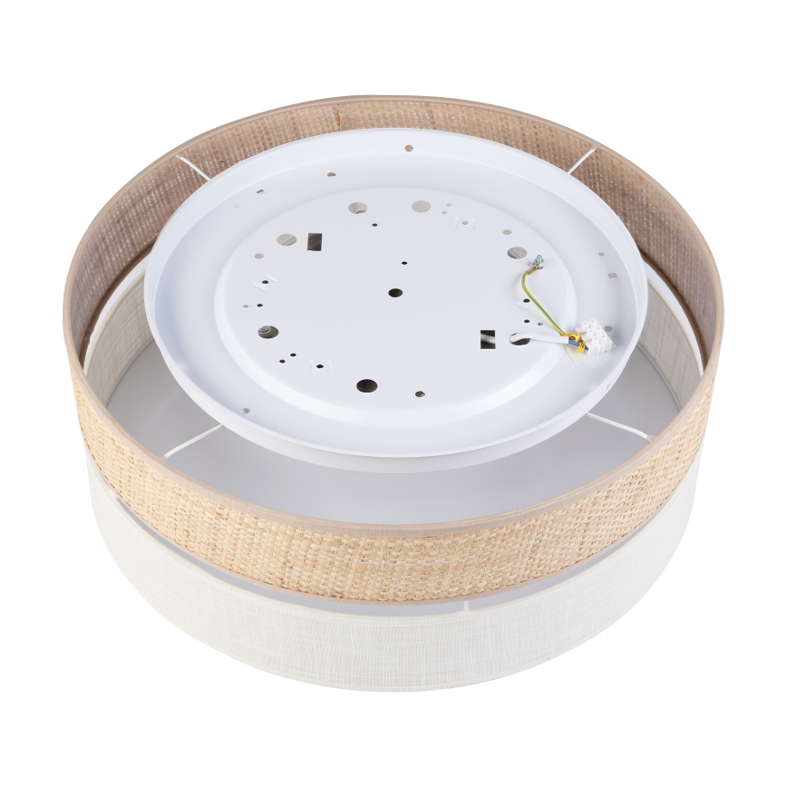 Plafon LED SIRJA BOHO, 36 W, 230 V, 4000 K, Ø 45 cm, bege/creme
