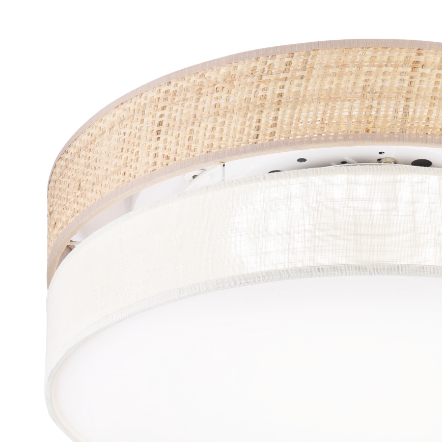 Plafon LED SIRJA BOHO, 36 W, 230 V, 4000 K, Ø 45 cm, bege/creme