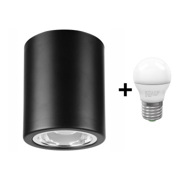 Luminária de teto LED TACO 1xE27/15W/230V preta