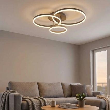 Luminária de teto LED VAASA LED/58W/230V 3000K preta