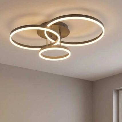 Luminária de teto LED VAASA LED/58W/230V 3000K preta