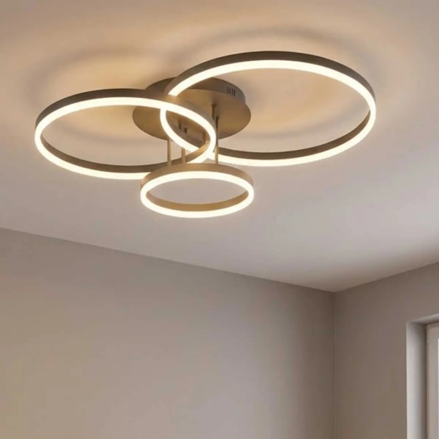 Luminária de teto LED VAASA LED/58W/230V 3000K preta