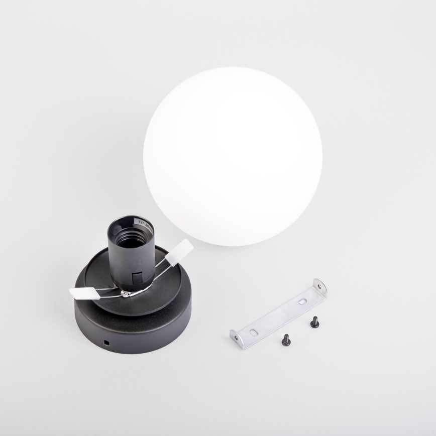 Luminária de teto MOONLIGHT 1xE27/15W/230V Ø 16 cm preta