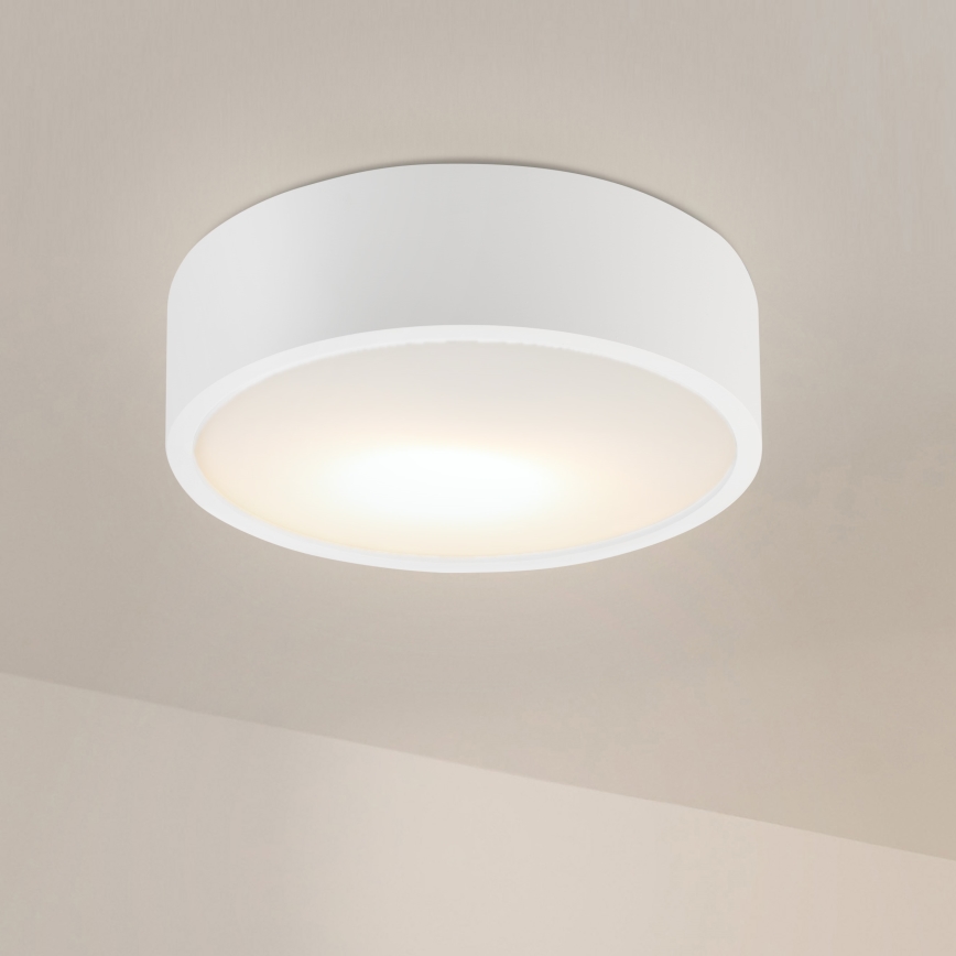 Luminária de teto NATURAL 1xE27/15W/230V Ø 27,5 cm pinho/branco