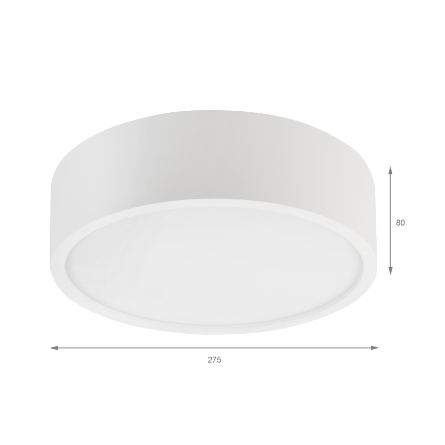 Luminária de teto NATURAL 1xE27/15W/230V Ø 27,5 cm pinho/branco