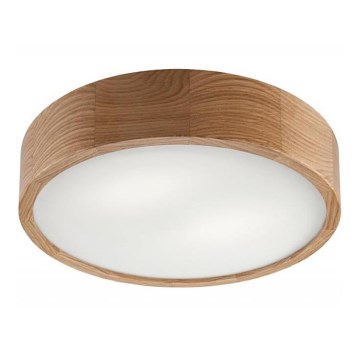 Luminária de teto OAK 2xE27/60W/230V carvalho ? 37,5 cm