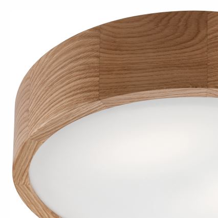 Luminária de teto OAK 2xE27/60W/230V carvalho ? 37,5 cm