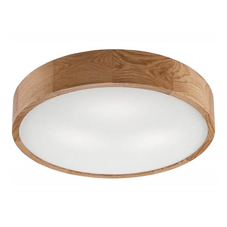 Luminária de teto OAK 3xE27/60W/230V carvalho Ø 47,5 cm