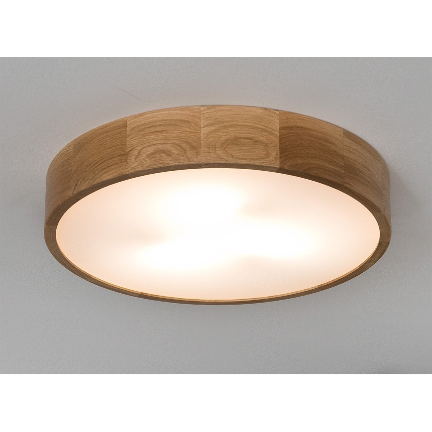 Luminária de teto OAK 3xE27/60W/230V carvalho Ø 47,5 cm