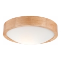 Luminária de teto OAK SLIM 1xE27/60W/230V carvalho ? 27 cm