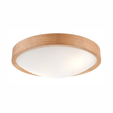Luminária de teto OAK SLIM 2xE27/60W/230V carvalho ? 37 cm