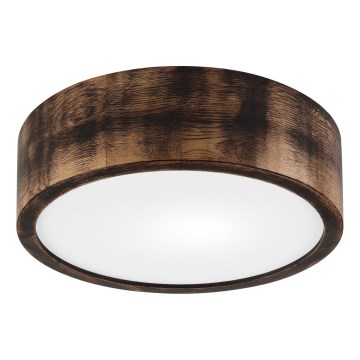 Luminária de teto OAK SMOKY 1xE27/15W/230V ? 27,5 cm carvalho/marrom escuro