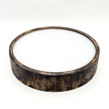 Luminária de teto OAK SMOKY 2xE27/15W/230V ? 37,5 cm carvalho/marrom escuro