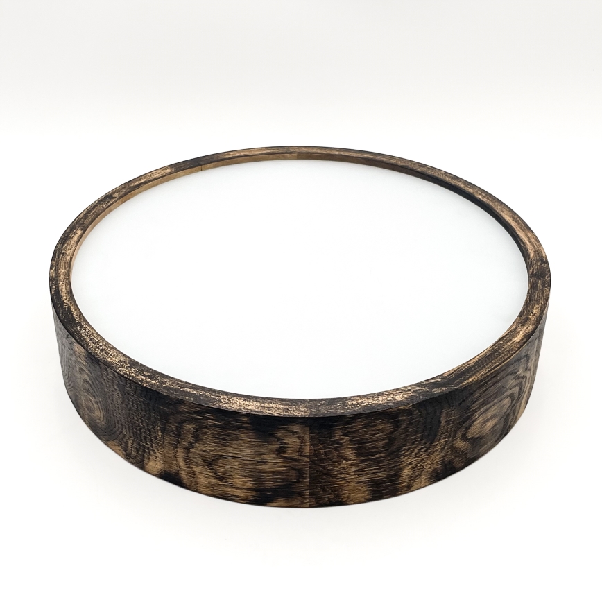 Luminária de teto OAK SMOKY 2xE27/15W/230V ? 37,5 cm carvalho/marrom escuro