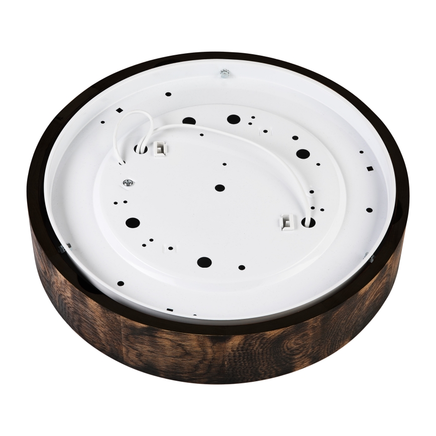 Luminária de teto OAK SMOKY 2xE27/15W/230V ? 37,5 cm carvalho/marrom escuro