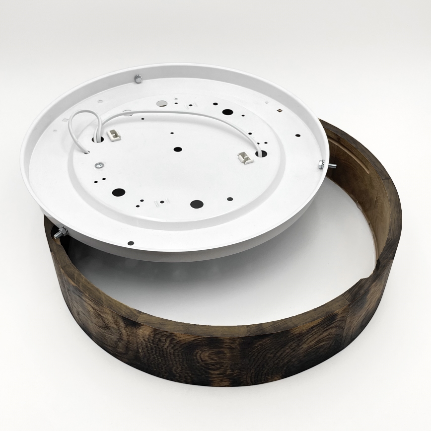 Luminária de teto OAK SMOKY 2xE27/15W/230V ? 37,5 cm carvalho/marrom escuro