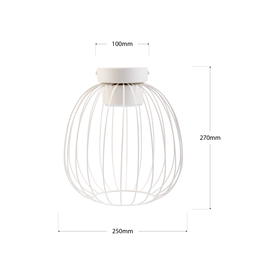 Luminária de teto OVELLA 1xGX53/10W/230V Ø 25 cm creme