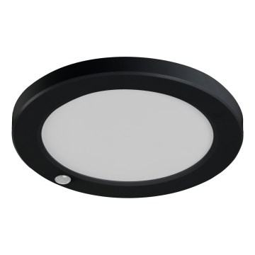 Luminária de teto/painel LED com sensor de movimento 2 em 1 ERGA LED/17W/230V 3000/4000/6500K preta