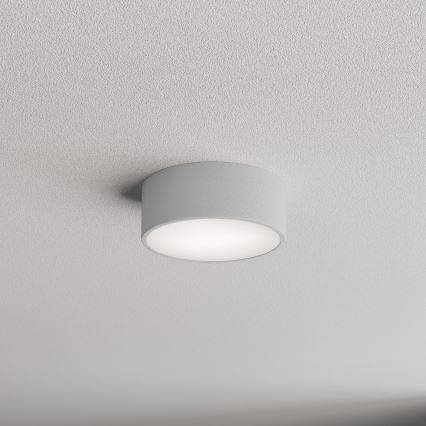 Luminária de teto para banheiro CLEO com sensor, 1xE27/24W/230V, Ø 20 cm, IP54, cinza