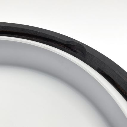 Luminária de teto para banheiro OAK SMOKY 3xE27/15W/230V IP54 – 37,5 cm carvalho/marrom