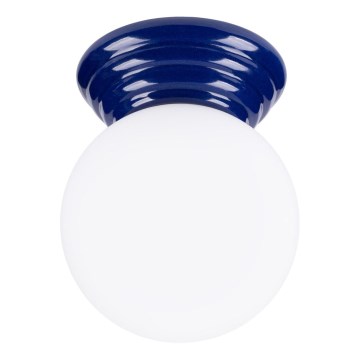 Luminária de teto para banheiro ZORI 1xG9/8W/230V Ø 12 cm IP44 azul