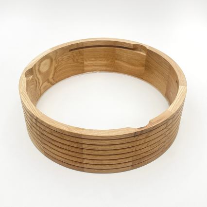 Luminária de teto para casa de banho OAK 2xE27/15W/230V IP54 carvalho Ø 27 cm