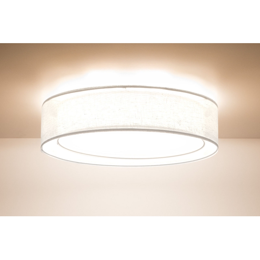 Luminária de teto PURO 2x E27/40W/230V, Ø 50 cm, branca