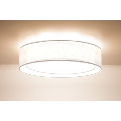 Luminária de teto PURO 2x E27/40W/230V Ø 60 cm branca