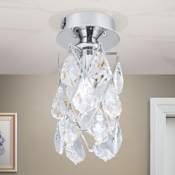 Luminária de teto RITA 1xG9/40W/230V, diâmetro 9 cm, acabamento cromado brilhante