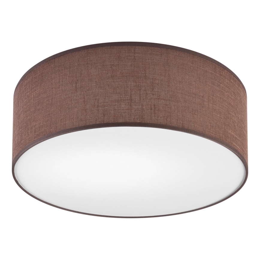 Luminária de teto SIRJA 1xE27/60W/230V diâmetro 35 cm castanha