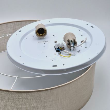 Luminária de teto SIRJA 2xE27/60W/230V diâmetro 45 cm bege