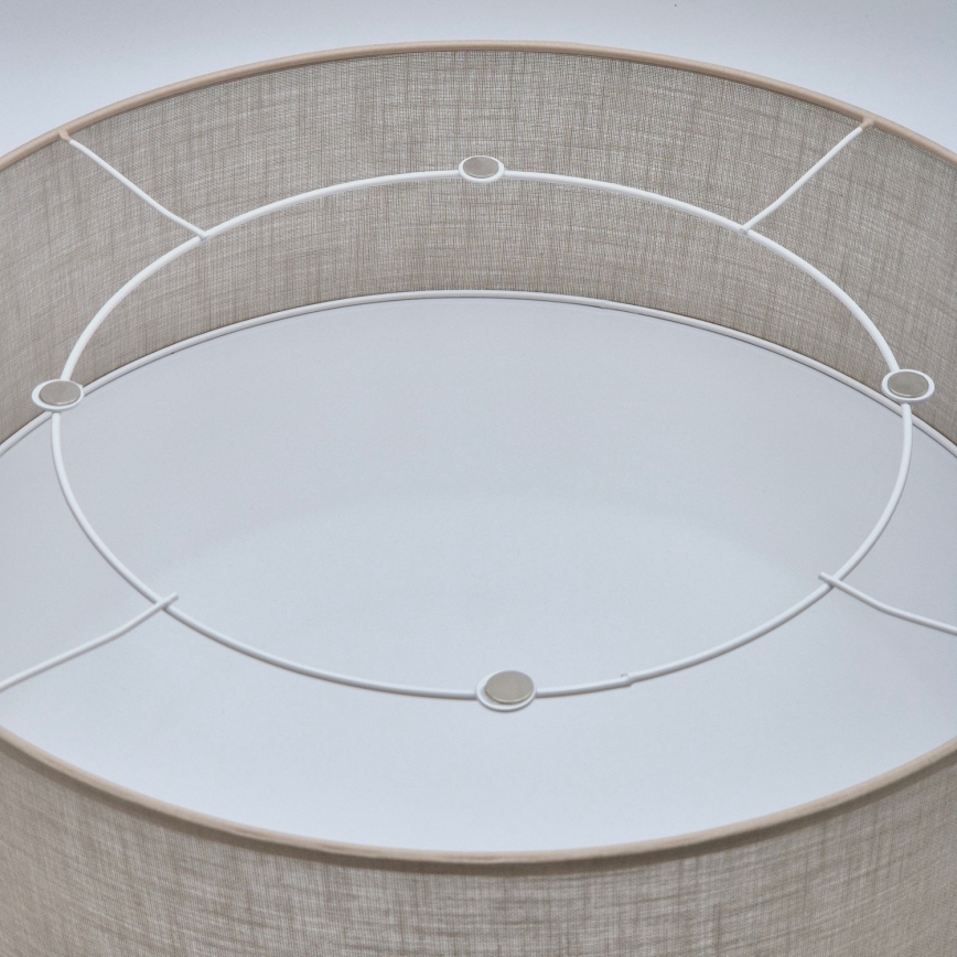 Luminária de teto SIRJA 2xE27/60W/230V diâmetro 45 cm bege