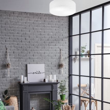 Luminária de teto SIRJA 2xE27/60W/230V diâmetro 45 cm branca